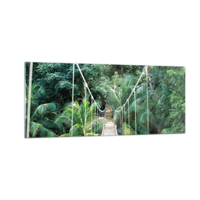 Quadro su vetro - Welcome to the jungle! - 100x40 cm