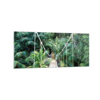 Quadro su vetro - Welcome to the jungle! - 120x50 cm