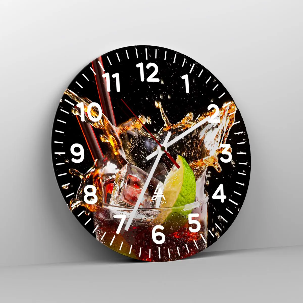 Orologio da parete Arttor - Gioia ed energia dei colori - Quadrante con  numeri, Forma: Cerchio - 30x30 cm - Gastronomia, Cocktail, Frutta