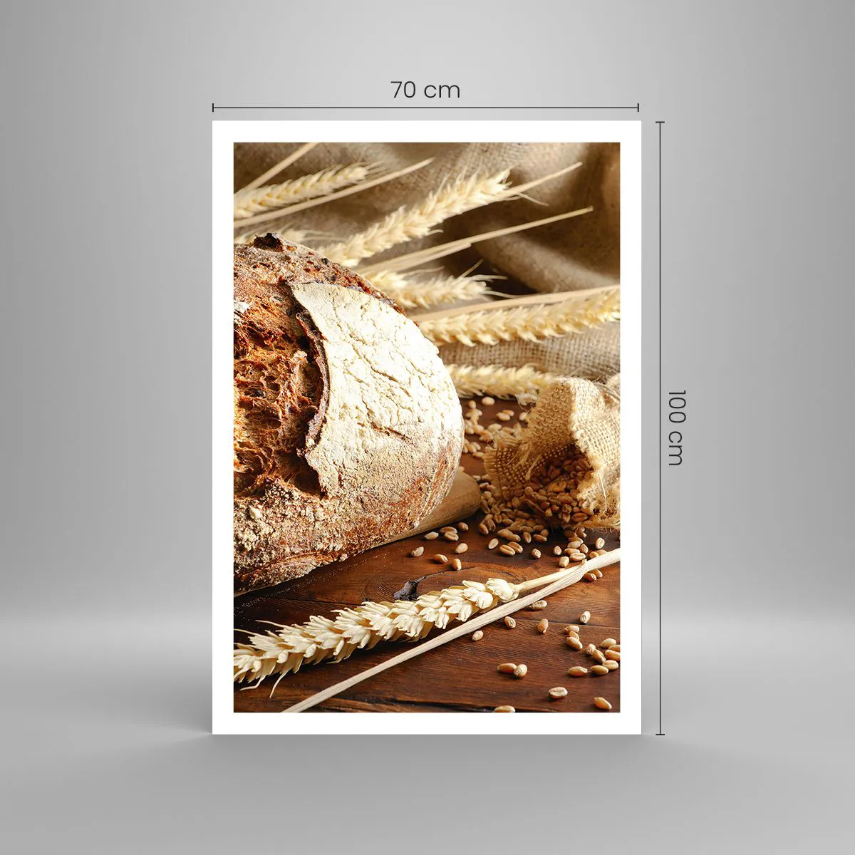 Poster senza cornice 70x100 cm - Appetitoso, profumato, croccante