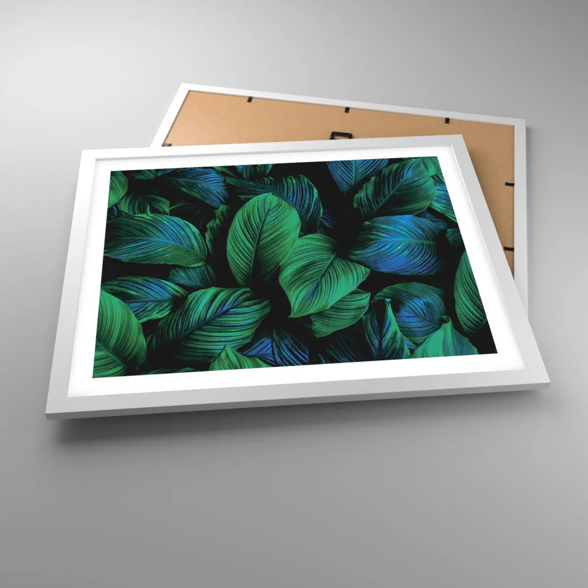 Poster in cornice bianca Arttor 50x40 cm - Nella folla verde - Foglie  Verdi, Pianta Tropicale, Natura, Arte, Tropici, Per il Salotto, Per la  Camera da