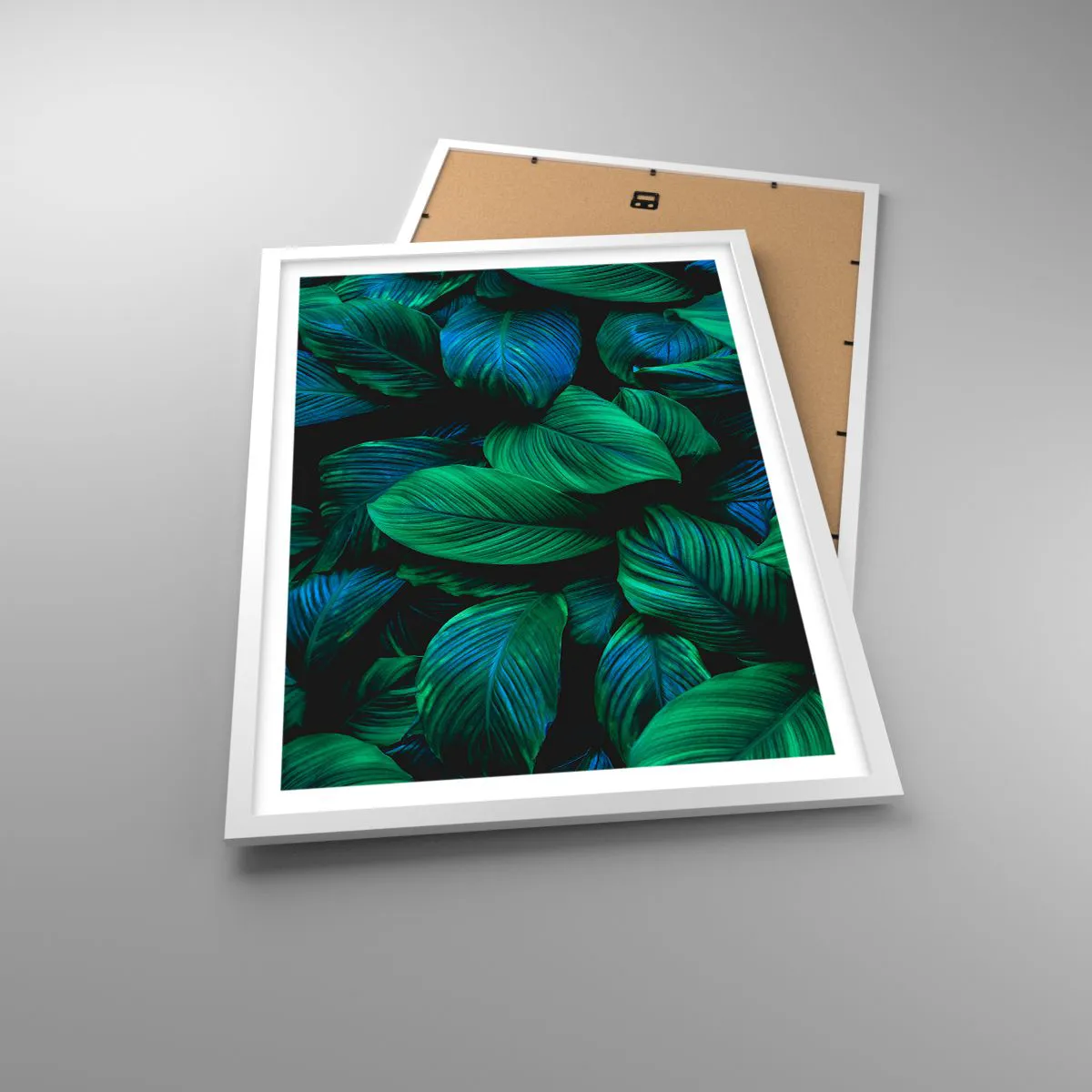 Poster in cornice bianca Arttor 50x70 cm - Nella folla verde - Foglie  Verdi, Pianta Tropicale, Natura, Arte, Tropici, Per il Salotto, Per la  Camera da