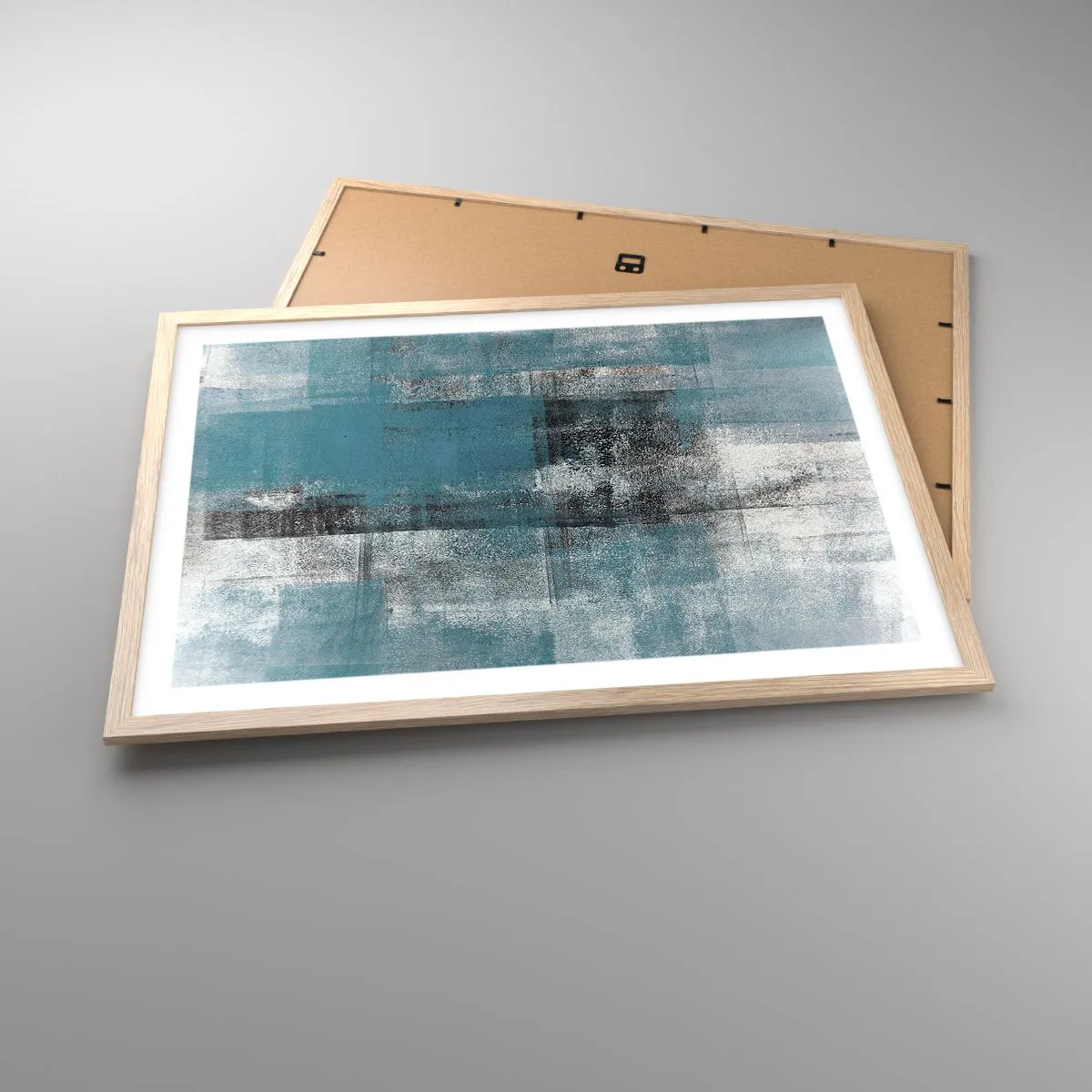 Poster in cornice rovere chiaro 70x50 cm - Acqua e aria - Arttor