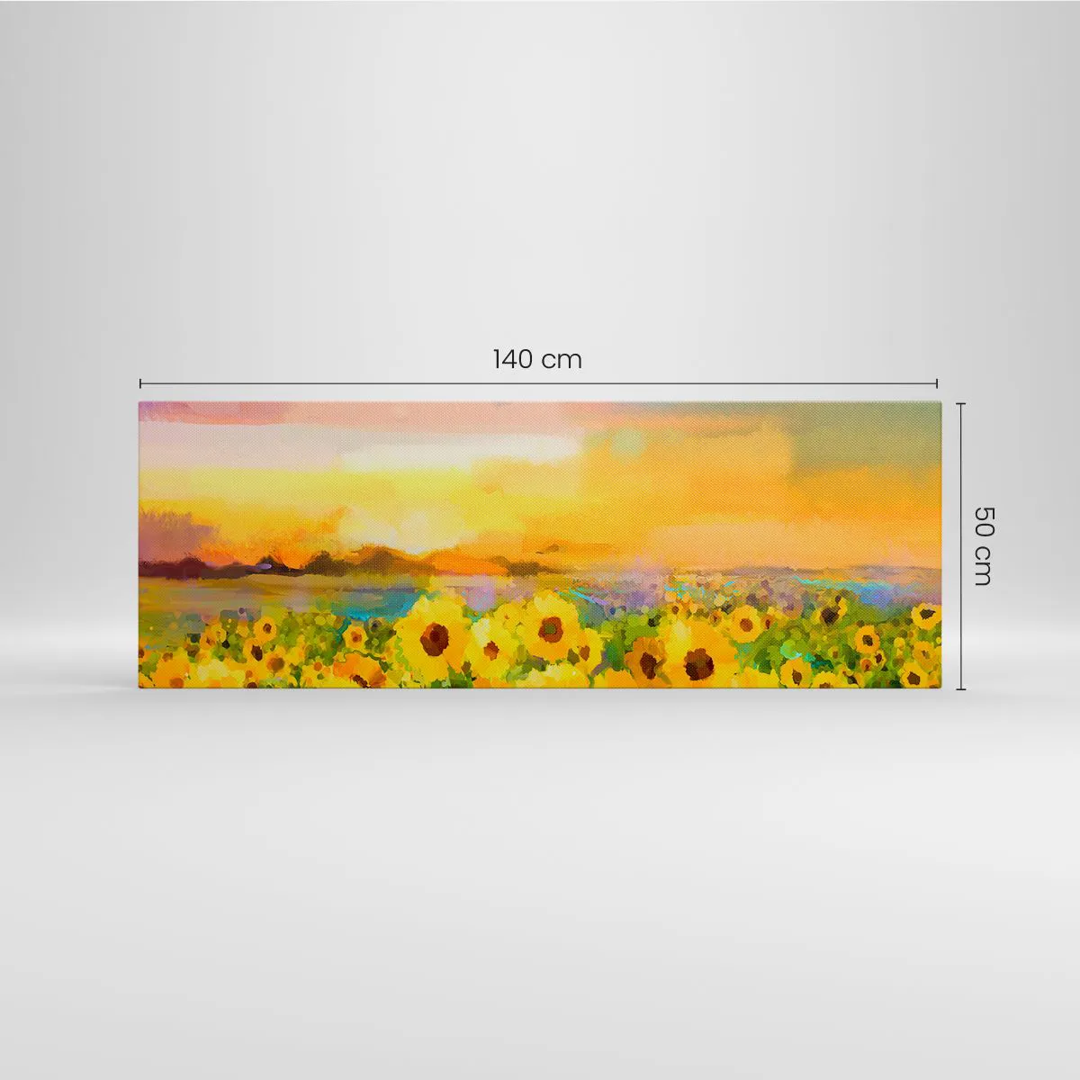 Quadro su tela 140x50 cm - Il sole è sceso sulla terra - Arttor - Negozio  con decorazioni da parete