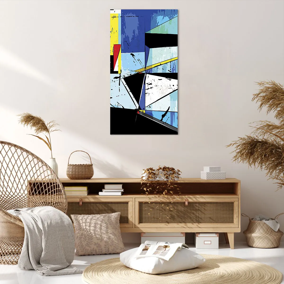 Quadro su tela 65x120 cm - Guardando il mondo da un'angolazione - Arttor  - Negozio con decorazioni da parete