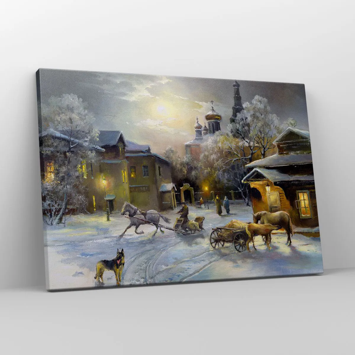 Quadro su tela 70x50 cm - La magia dell'inverno russo - Arttor - Negozio  con decorazioni da parete