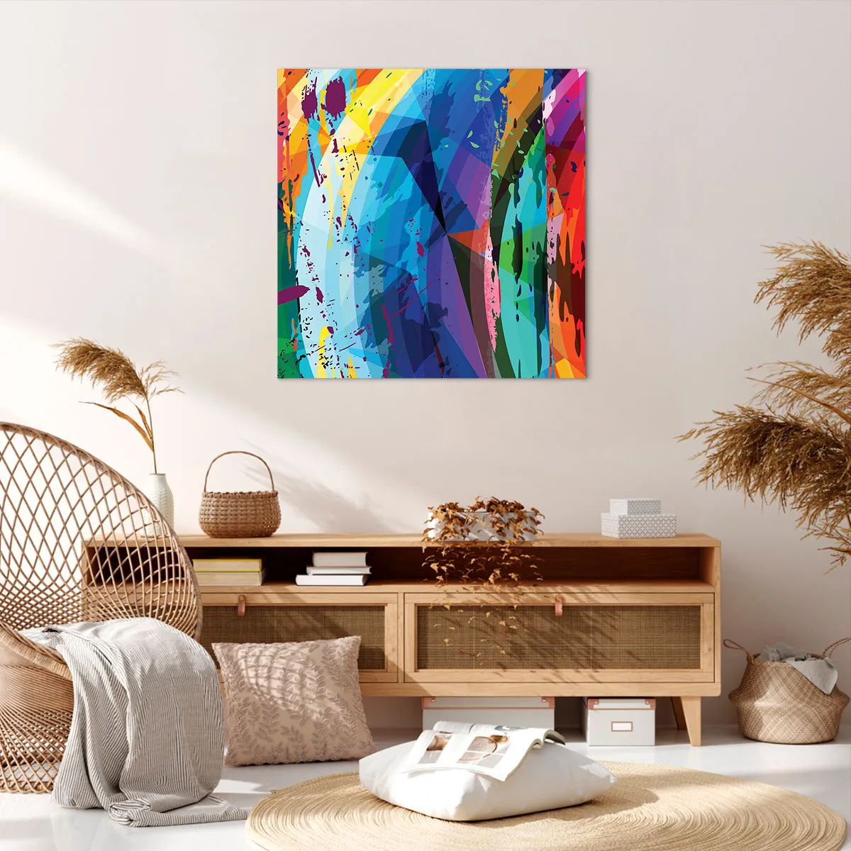 Quadro su tela 70x70 cm - Capogiro di colori - Arttor - Negozio con  decorazioni da parete