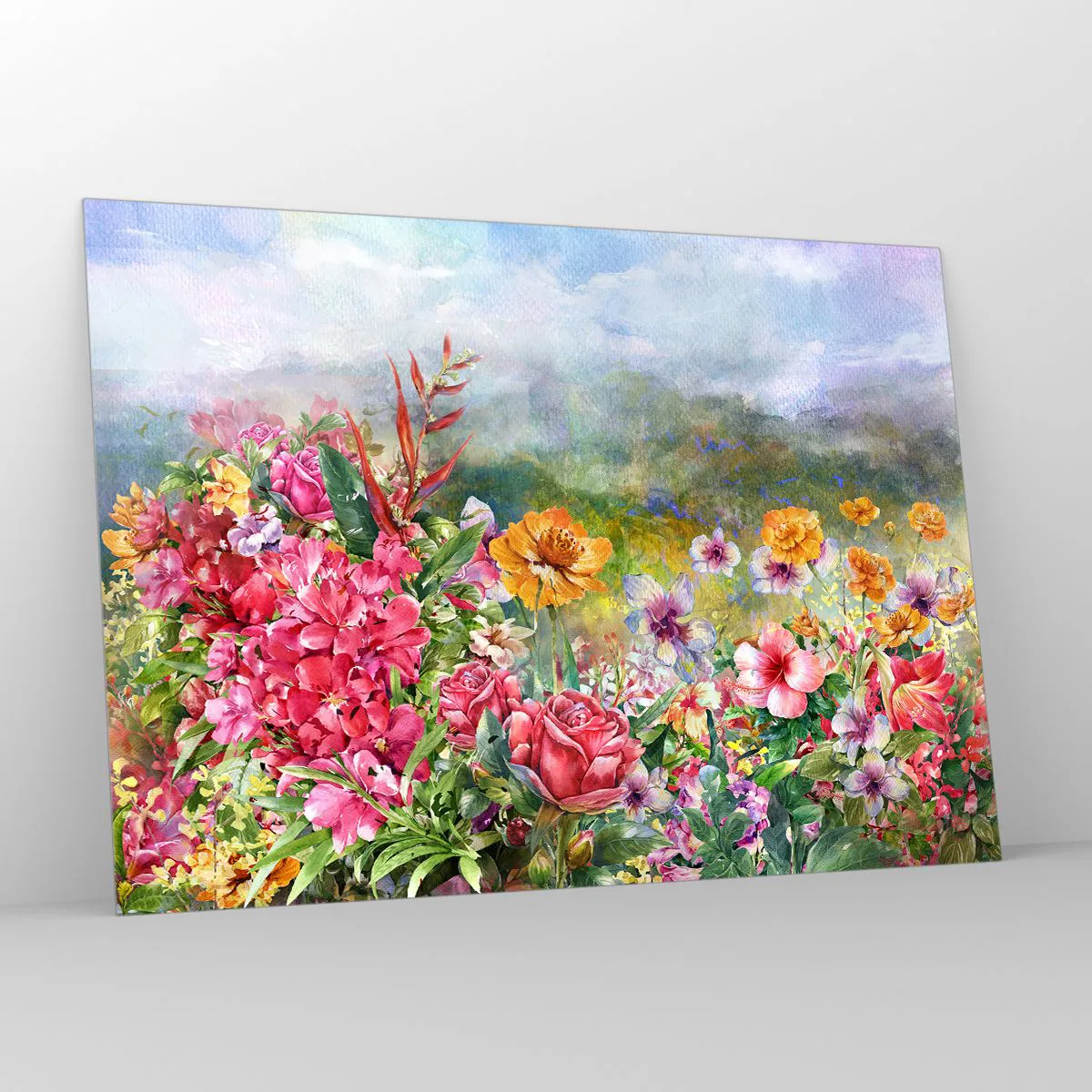 Quadro su vetro 100x70 cm - Il giardino impazzito - Arttor - Decorazioni da  parete moderne e originali, per il salotto e la camera da letto