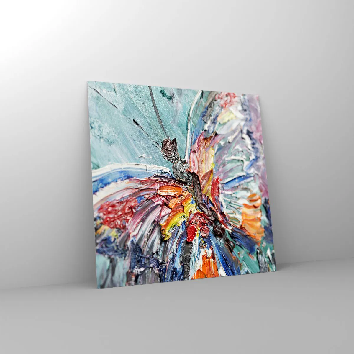 Quadro su vetro Arttor 70x70 cm - Dipinto dalla natura - Astrazione, La  Farfalla, Arte, Palette Dei Colori, La Pittura, Per il Salotto, Per la  Camera