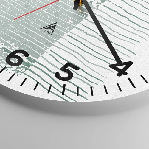 Orologio da parete - Orologio in Vetro - Astrazione marina - 40x40 cm