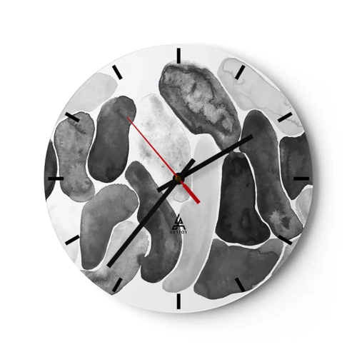 Orologio da parete - Orologio in Vetro - Astrazione rocciosa - 40x40 cm