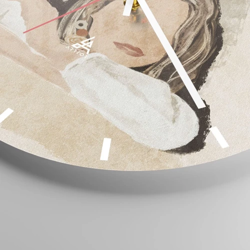 Orologio da parete - Orologio in Vetro - Bellezza del sud - 30x30 cm
