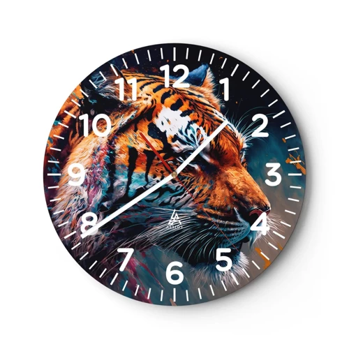 Orologio da parete - Orologio in Vetro - Bellezza selvaggia - 30x30 cm