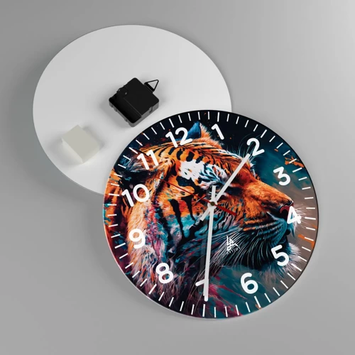 Orologio da parete - Orologio in Vetro - Bellezza selvaggia - 30x30 cm