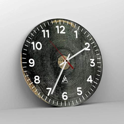 Orologio da parete - Orologio in Vetro - Cambiamento e persistenza - 40x40 cm