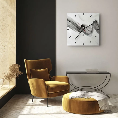 Orologio da parete - Orologio in Vetro - Casualmente per divertimento - 40x40 cm