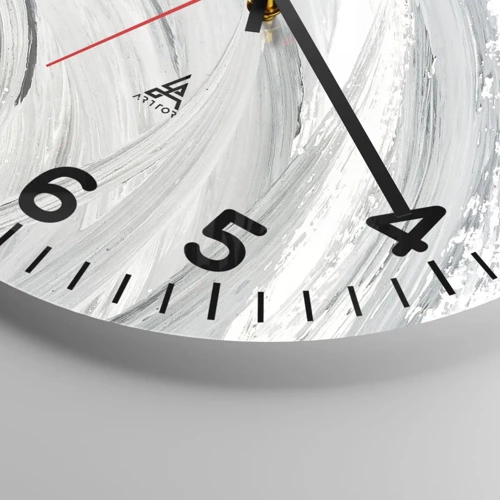 Orologio da parete - Orologio in Vetro - Composizione orbitale - 30x30 cm