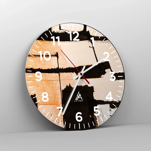 Orologio da parete - Orologio in Vetro - Comunque in ordine - 40x40 cm