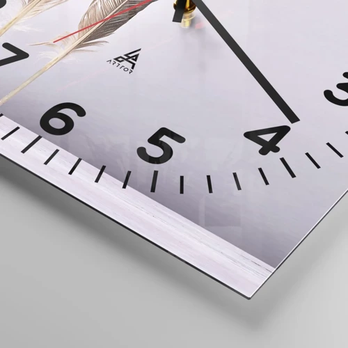 Orologio da parete - Orologio in Vetro - Contro il nulla - 30x30 cm