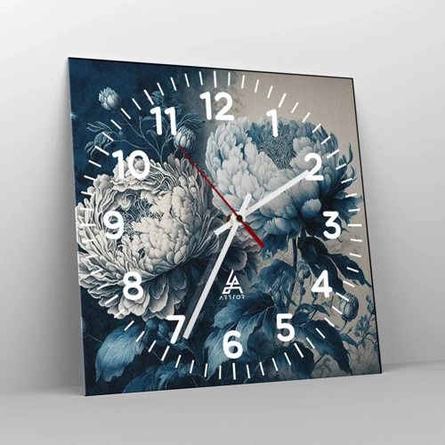 Orologio da parete - Orologio in Vetro - Coppia perfetta - 30x30 cm