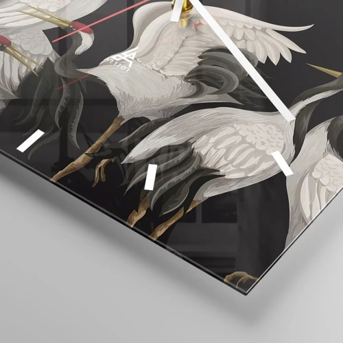 Orologio da parete - Orologio in Vetro - Cose da uccelli - 30x30 cm