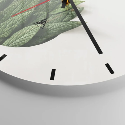 Orologio da parete - Orologio in Vetro - Curiosità irrefrenabile - 40x40 cm