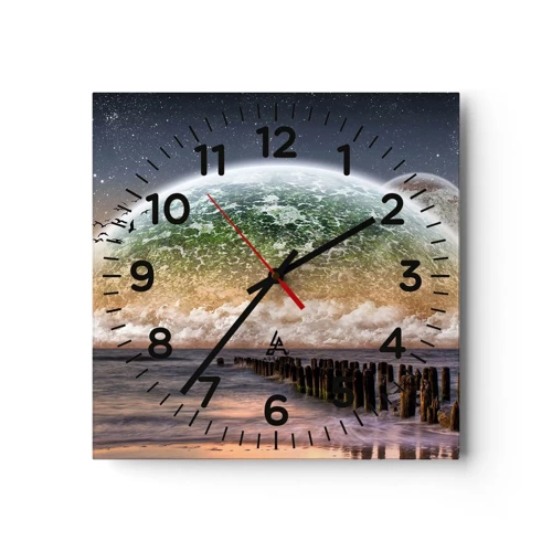 Orologio da parete - Orologio in Vetro - E il mondo emerse dalle acque - 40x40 cm