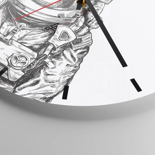 Orologio da parete - Orologio in Vetro - Evoluzione alternativa - 40x40 cm