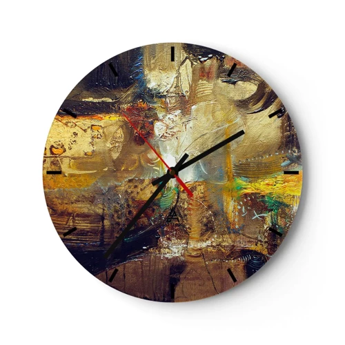 Orologio da parete - Orologio in Vetro - Freddo, più caldo, bollente - 30x30 cm