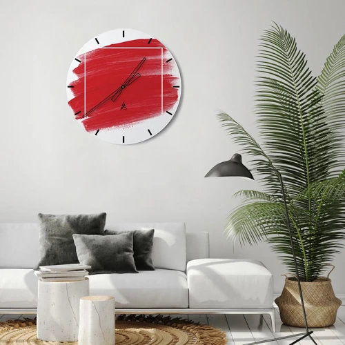 Orologio da parete - Orologio in Vetro - Fuori dagli schemi - 40x40 cm