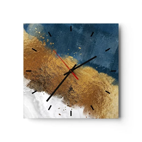 Orologio da parete - Orologio in Vetro - I colori dell'estate - 40x40 cm