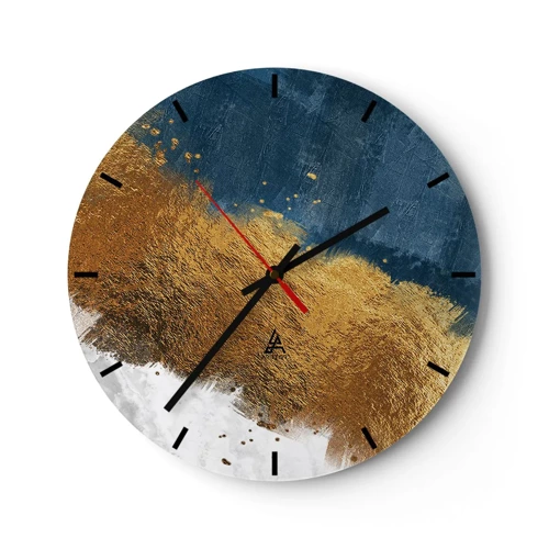 Orologio da parete - Orologio in Vetro - I colori dell'estate - 40x40 cm