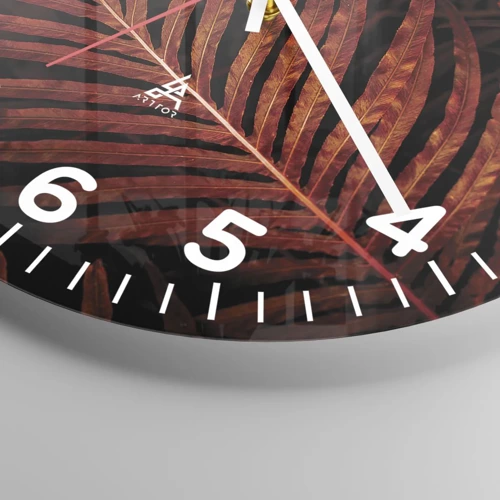 Orologio da parete - Orologio in Vetro - Il calore della vita - 40x40 cm