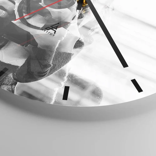 Orologio da parete - Orologio in Vetro - Il creatore e il materiale - 30x30 cm