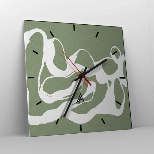 Orologio da parete - Orologio in Vetro - Il richiamo dello spazio - 30x30 cm