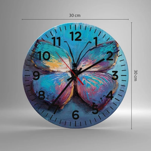Orologio da parete - Orologio in Vetro - In tutta la bellezza - 30x30 cm