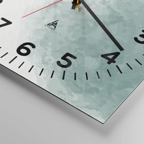 Orologio da parete - Orologio in Vetro - Incontro con la nebbia - 30x30 cm