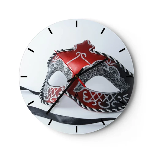 Orologio da parete - Orologio in Vetro - Invito al ballo - 30x30 cm