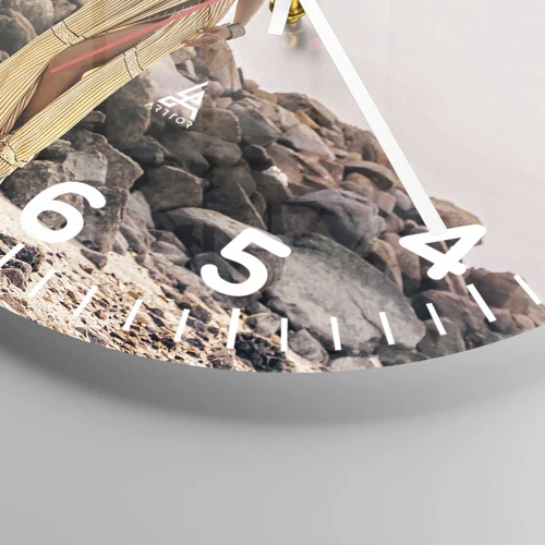 Orologio da parete - Orologio in Vetro - La magia delle pietre - 30x30 cm