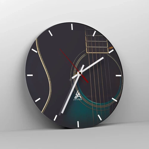 Orologio da parete - Orologio in Vetro - L'attimo prima del suono - 30x30 cm
