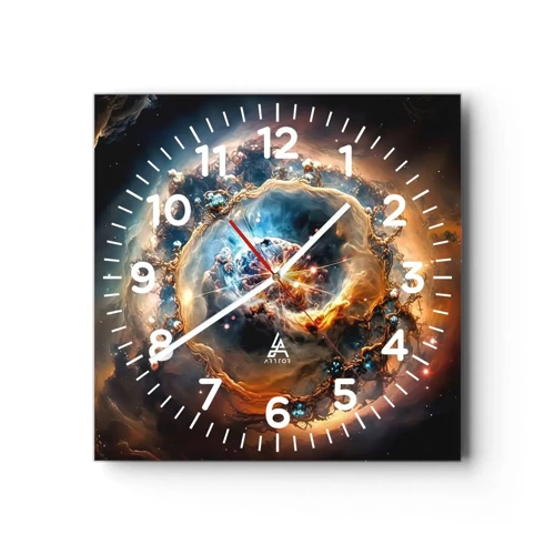 Orologio da parete - Orologio in Vetro - L'inizio - 30x30 cm