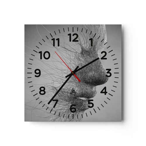 Orologio da parete - Orologio in Vetro - Lo spirito del vento - 40x40 cm