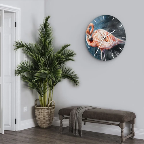 Orologio da parete - Orologio in Vetro - Naturalmente decorativo  - 30x30 cm