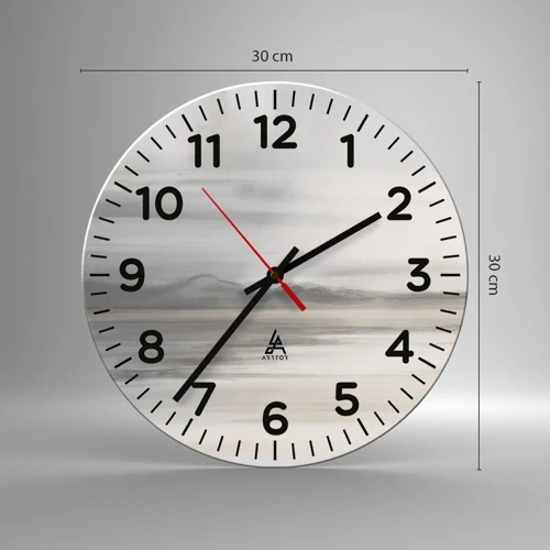 Orologio da parete - Orologio in Vetro - Orizzonte trasognato - 30x30 cm