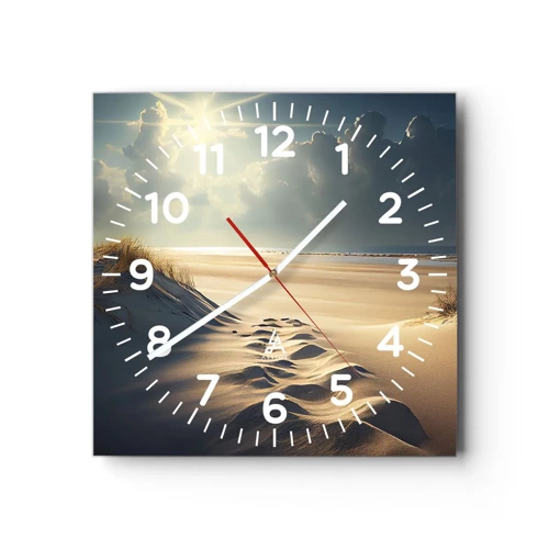 Orologio da parete - Orologio in Vetro - Paesaggio rilassante - 30x30 cm