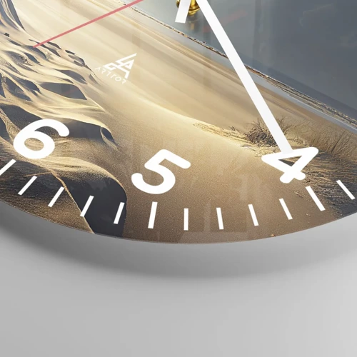 Orologio da parete - Orologio in Vetro - Paesaggio rilassante - 40x40 cm