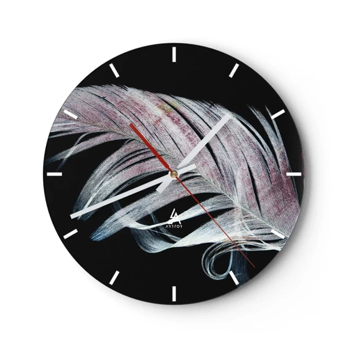 Orologio da parete - Orologio in Vetro - Pensa al tocco - 40x40 cm