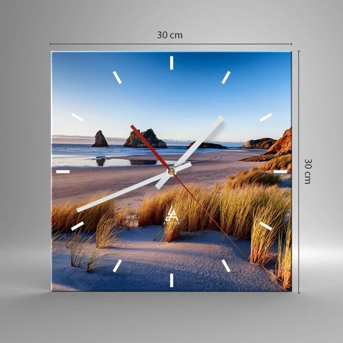 Orologio da parete - Orologio in Vetro - Per i cercatori di pace - 30x30 cm