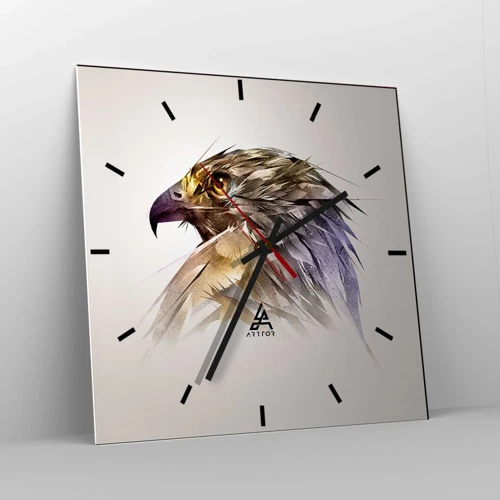 Orologio da parete - Orologio in Vetro - Ritratto di guerriero - 30x30 cm
