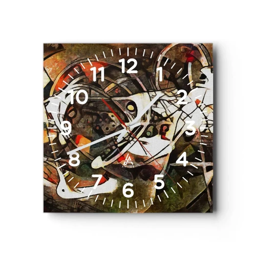 Orologio da parete - Orologio in Vetro - Senti il movimento? - 30x30 cm